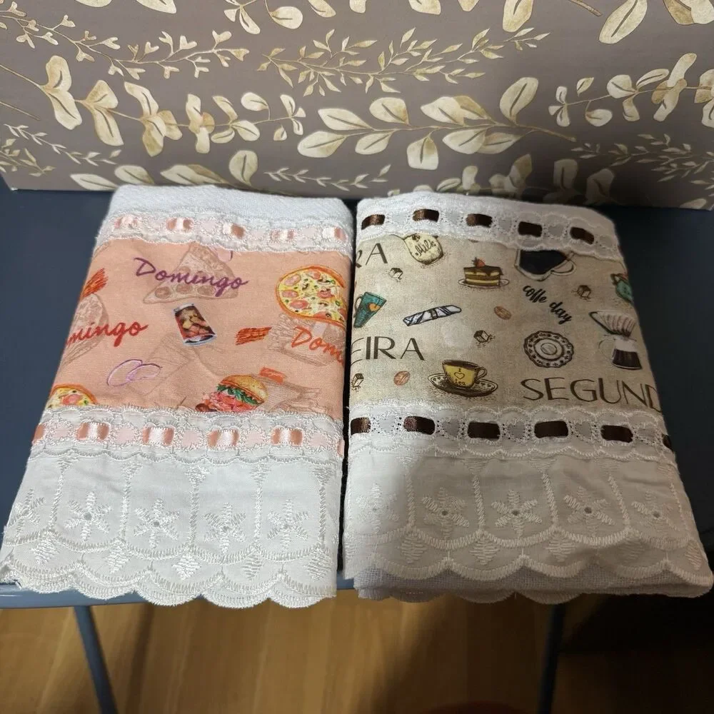 Brazilian Cotton Kitchen Towels Textil H Carvalho Flower Sack Dish Cloth Crafts